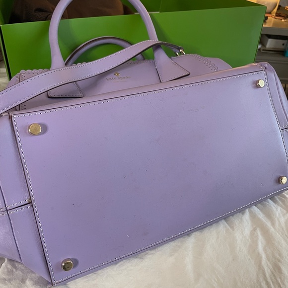 RARE Kate Spade Sloan Palm Springs Lilac Satchel Crossbody Handbag - Picture 3 of 7